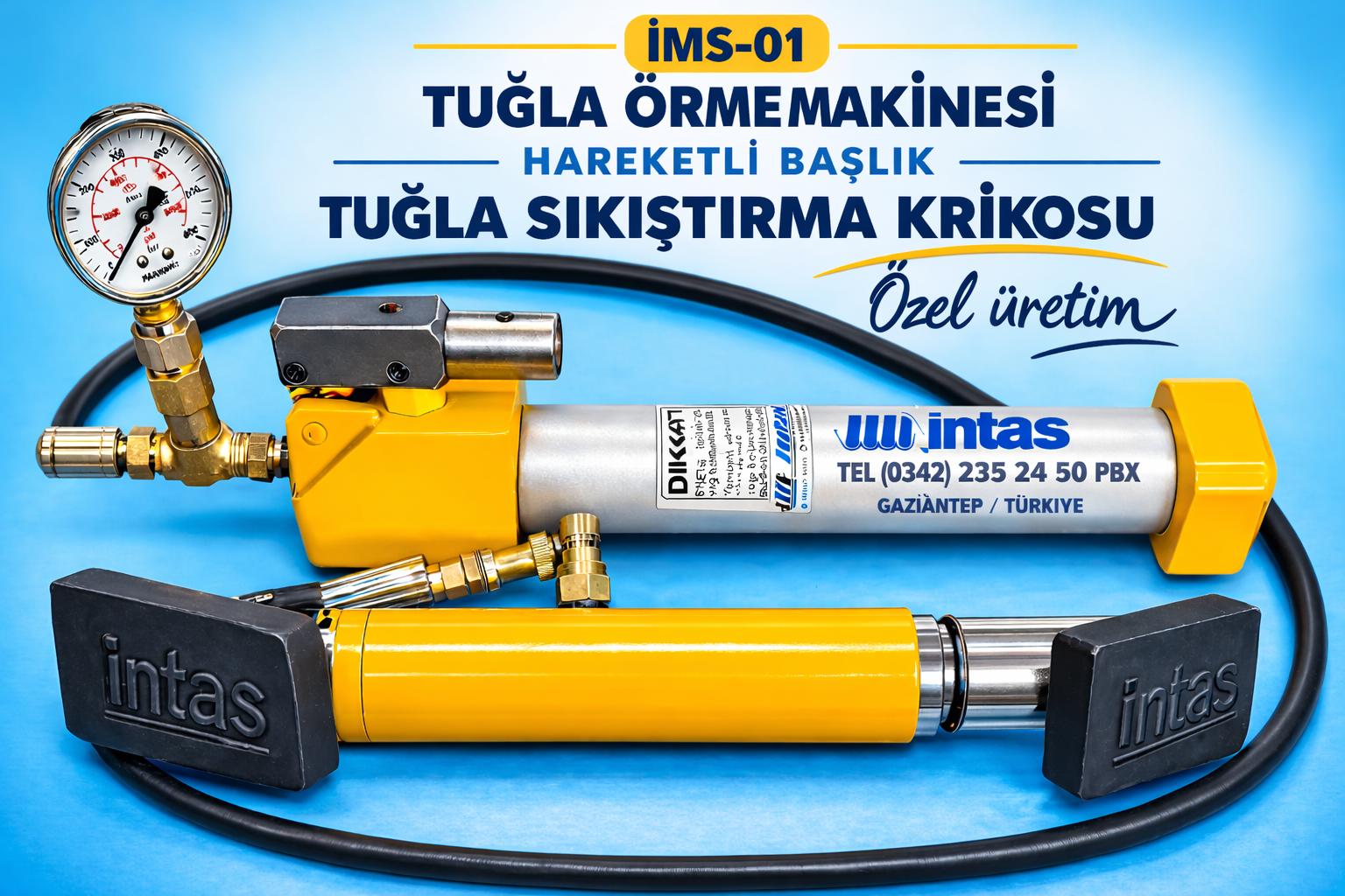 Tuğla sıkıştırma krikosu